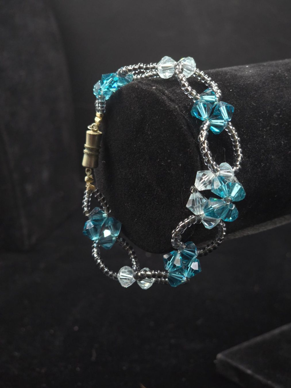 Bracciali & Braccialetti: Armband Aquamarin und Glasperlen – Usato da Rorschacherberg venduto da snOOpydOg11 1