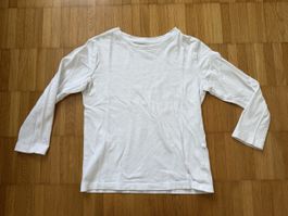 Langarmshirt weiss H&M Grösse 110/116 Basic Organic Cotton