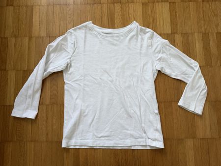 Langarmshirt weiss H&M Grösse 110/116 Basic Organic Cotton