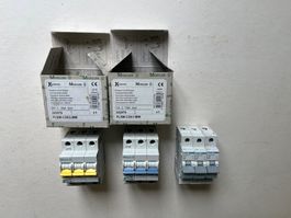 5 x Sicherung / Leitungschutzschalter 1 / 3 Pol, 16/20/25/32