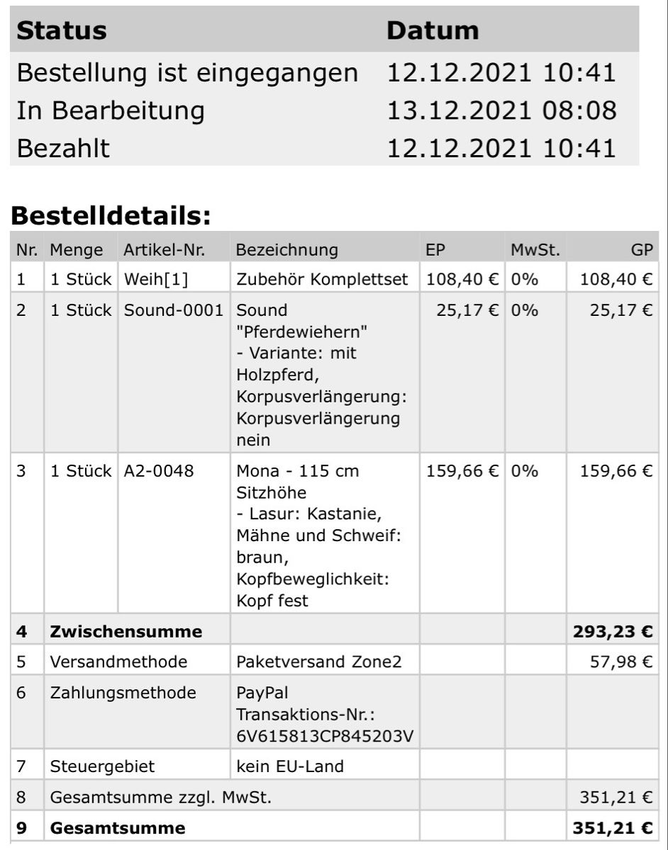 Spielzeuge: Holz Pferd - Mona – Gebraucht aus Reinach BL von Tsausr 3