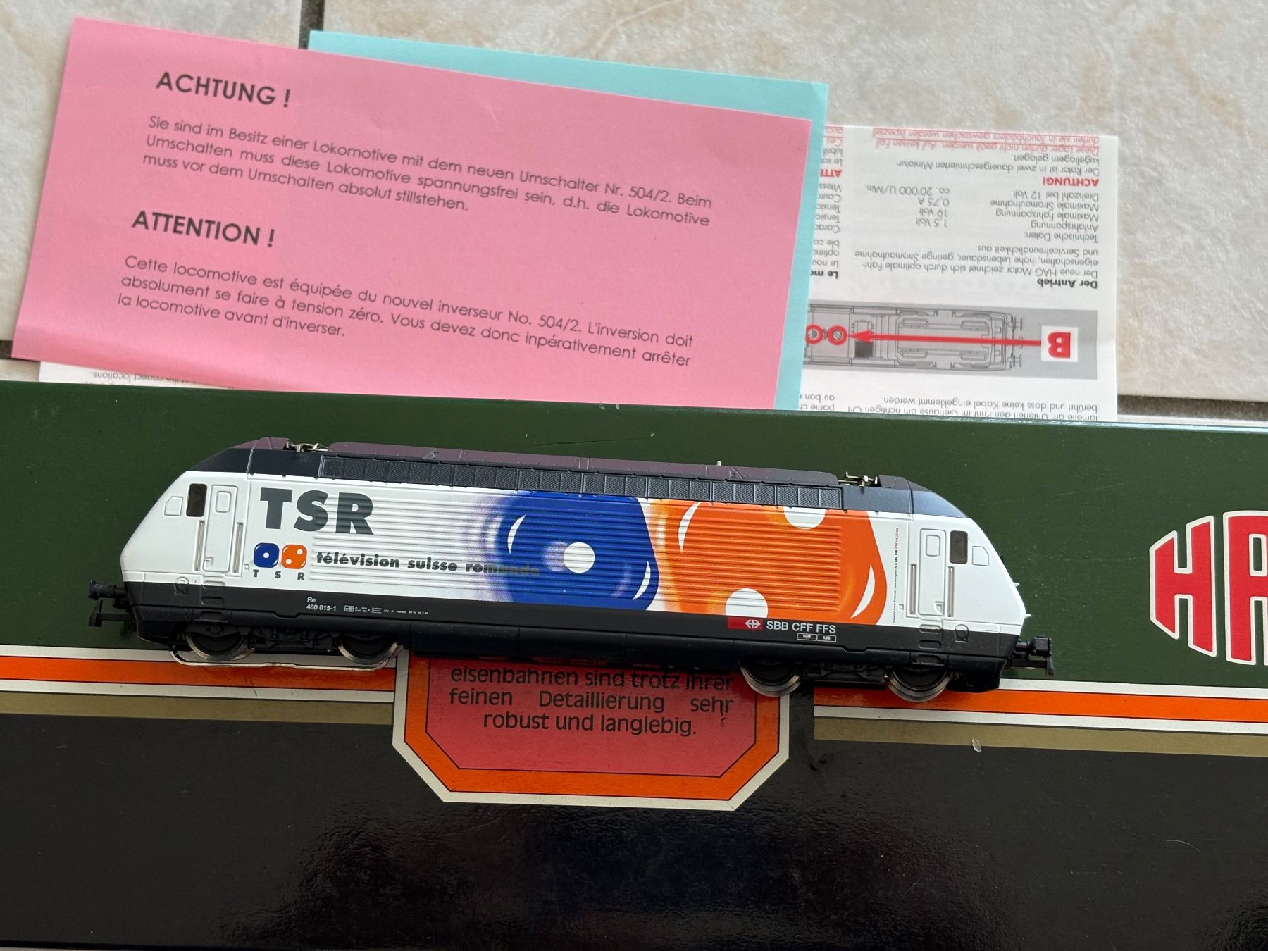 Hag Modellini di ferrovie: Hag 280 Elok 460 TSR SBB – Nuovo (secondo la descrizione) da Hauterive NE venduto da eriamch 2