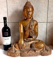 Buddha vergoldet Massivholz!