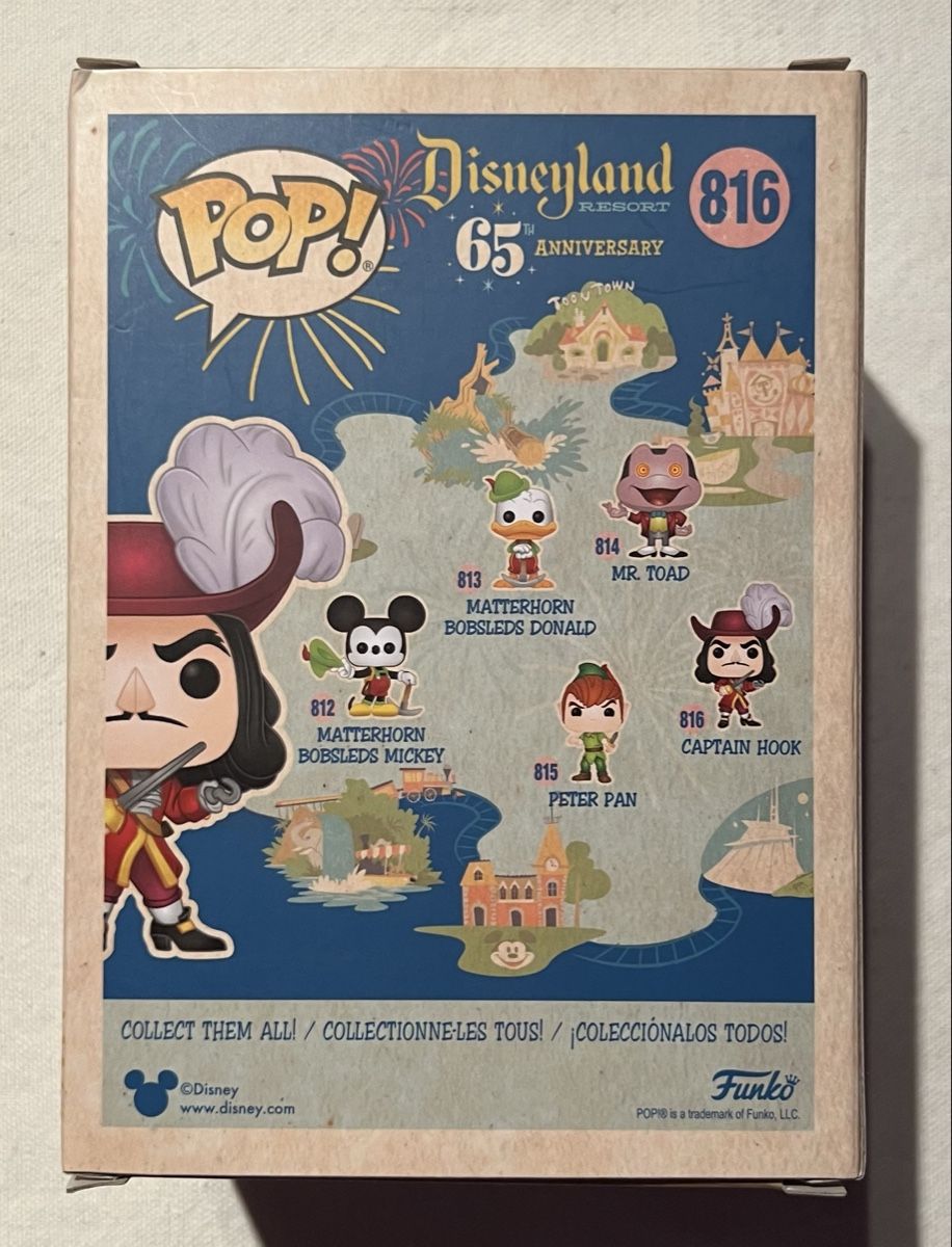 Funko Statuette: Funko Pop Captain Hook 816 Disneyland 65th Anniversary Figur – Nuovo (secondo la descrizione) da Rafz venduto da SaintCruz 2