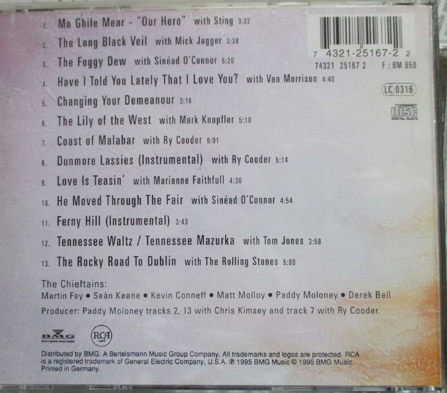 CD: The Chieftains / CD – Usato da Flumenthal venduto da novbra 1