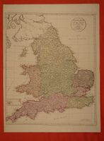 ENGLAND, KUPFERSTICHKARTE 1796