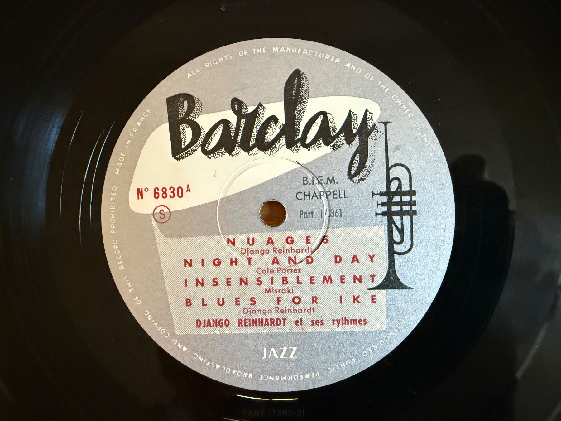 Dischi in vinile: DJANGO  REINHARDT  MEDIUM 6830   LP Vinyl – Usato da Subingen venduto da ArtBead 4