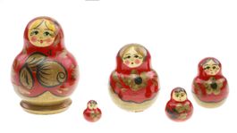 5 -teilige russische Matrjoschka - Babuschka (00168)