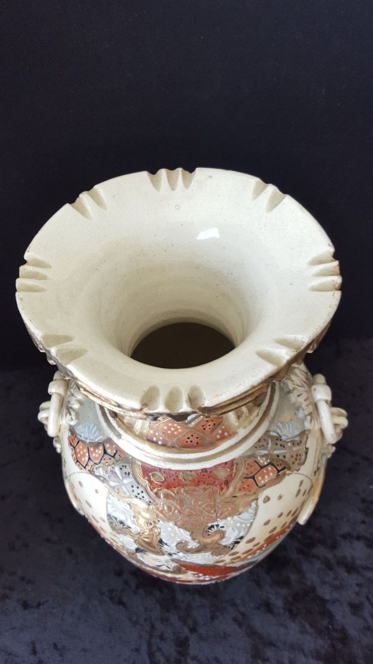 Vasen & Gefässe: antike jap. Samurai Satsuma Vase – Gebraucht aus Reinach von 3Guggerli 4