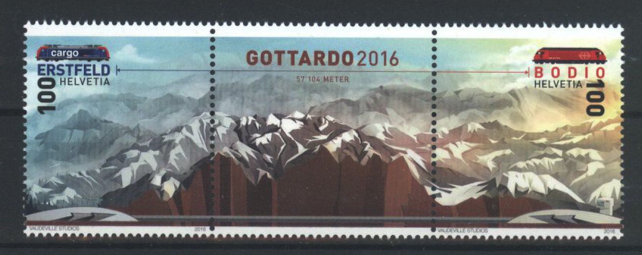 Tutti i francobolli: 2016, Sondermarken Gottardo ** – Nuovo (secondo la descrizione) da Willisau venduto da Vollstempel