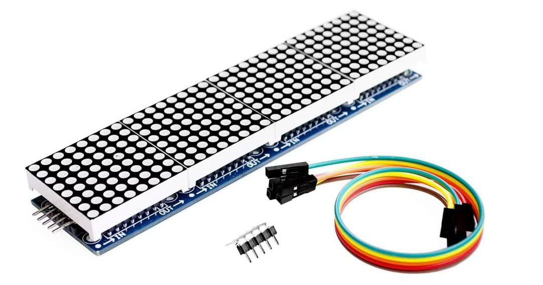 Componenti elettronici: MAX7219 LED Dot Matrix Display – Nuovo (secondo la descrizione) da Zurich venduto da led_matrix 2