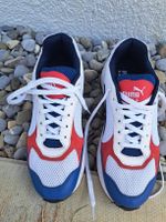 Puma Turnschuhe Herren Grösse 43 weiss/blau/rot