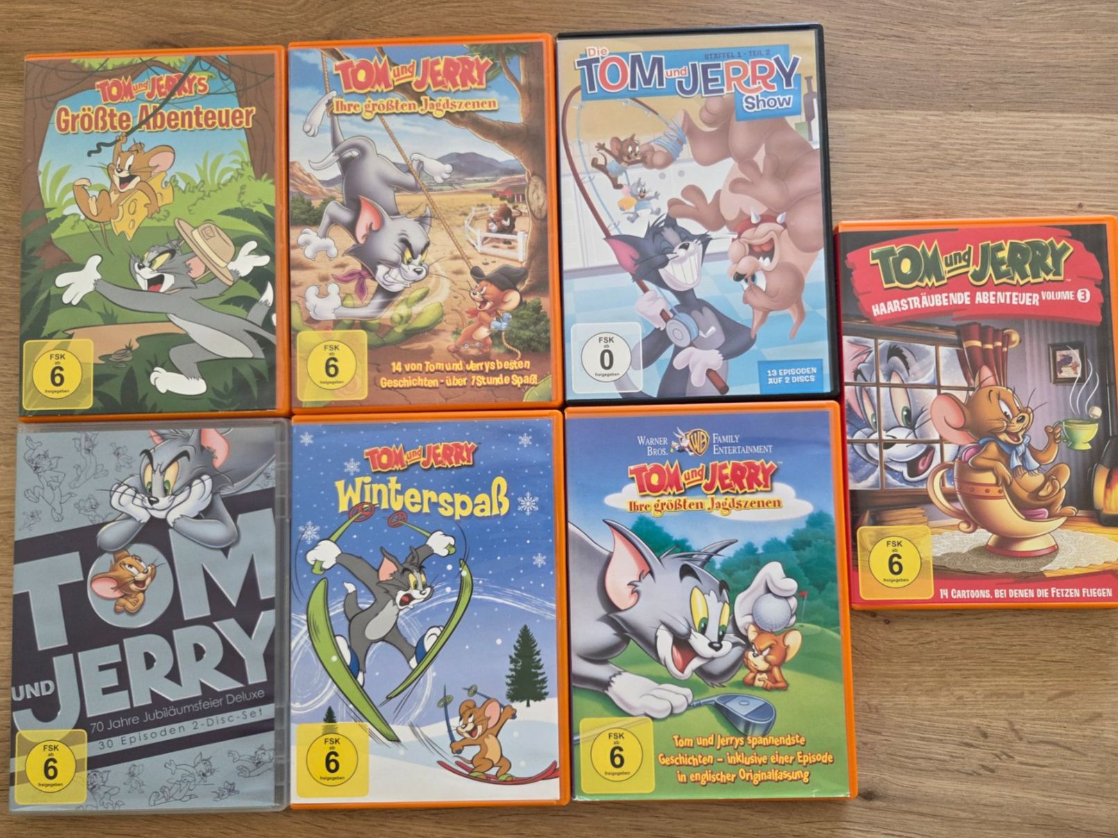 Alle DVDs: Tom & Jerry DVD Sammlung - Grösste Abenteuer – Gebraucht aus Läufelfingen von maparon