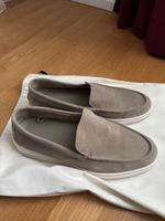 Sommer Loafers aus Wildleder, hellbraun, Gr. 41, neuwertig