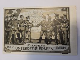 Ansichtskarte: Unteroffiziersfest Bern 1903, Rarität!   R99