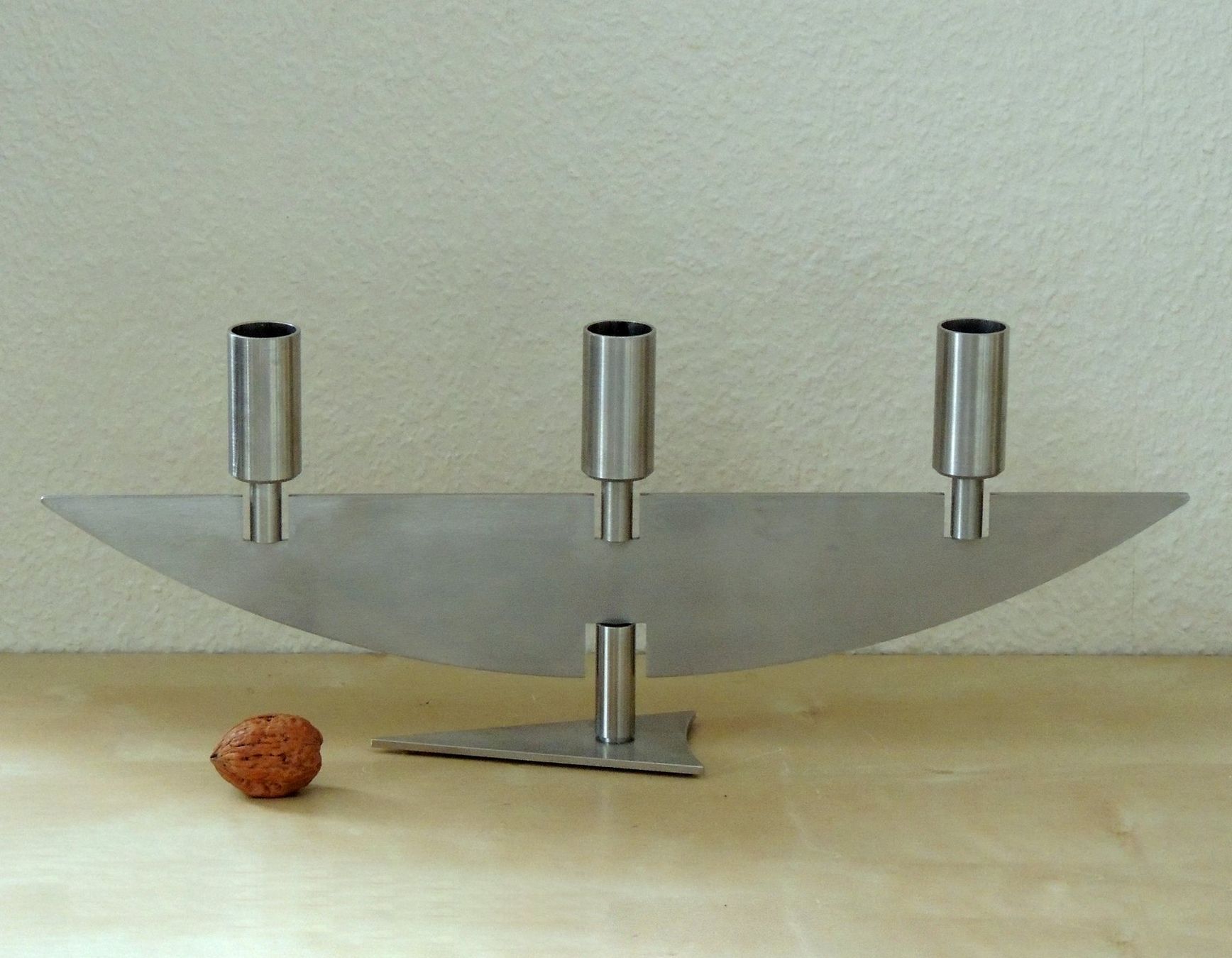 Kerzenständer: Chandelier design en acier, Collection Hutter, Suisse – Gebraucht aus La Chaux-de-Fonds von Helene2300
