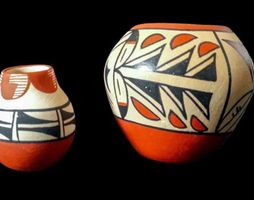Pueblo Native American Hopi Zuni Navajo New 3 mini pottery
