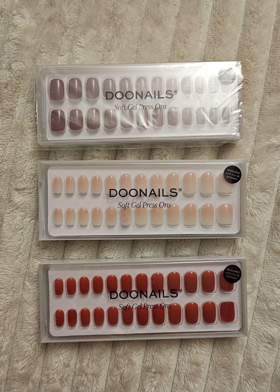 Künstliche Fingernägel: DOONAILS 3x Soft Gel Press Ons (Neuware) – Neu und originalverpackt aus Biel/Bienne von Ayana2010