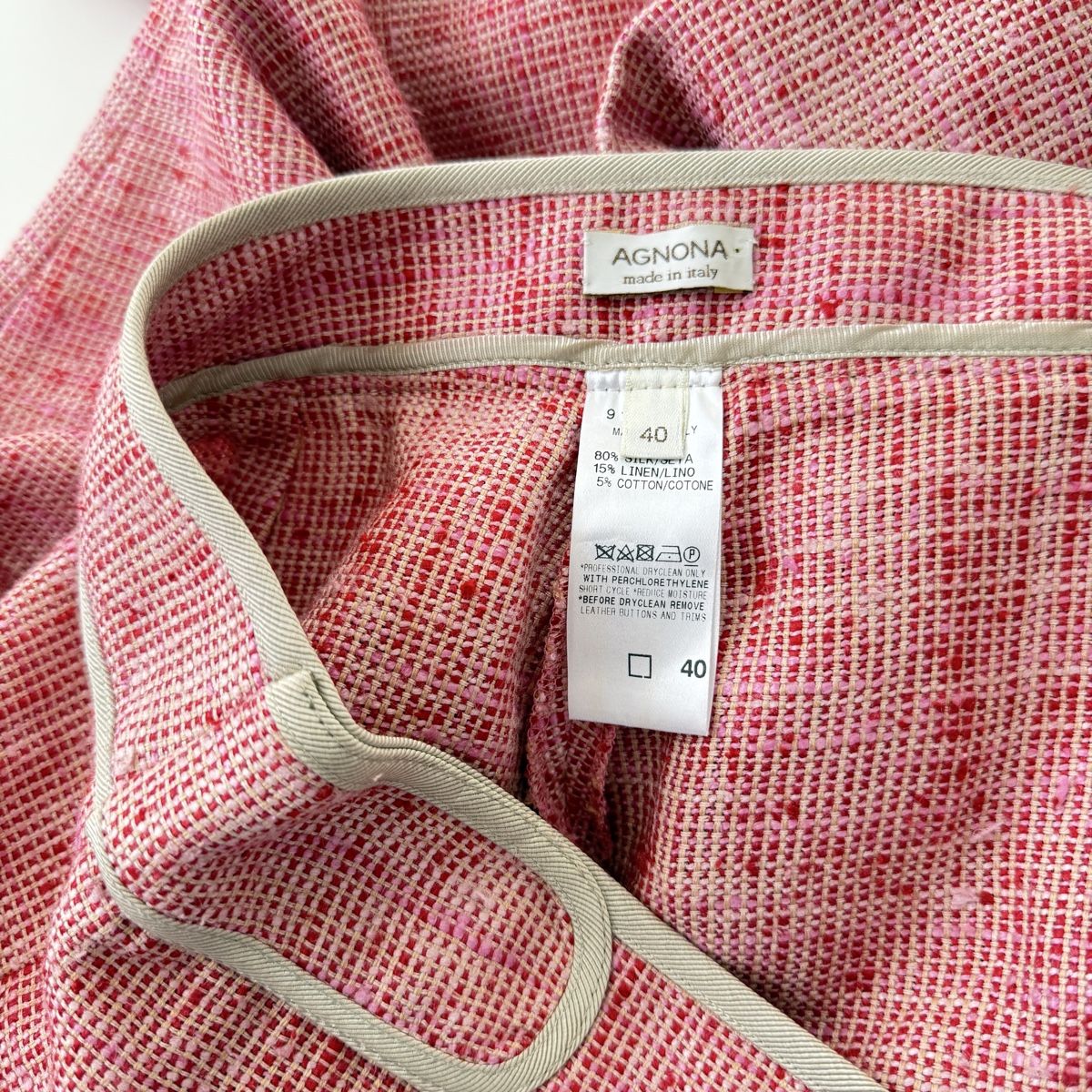 Agnona Pantaloni: AGNONA Silk/Linen Pants – Nuovo (secondo la descrizione) da Emmen venduto da Avviivva_Com2023 6