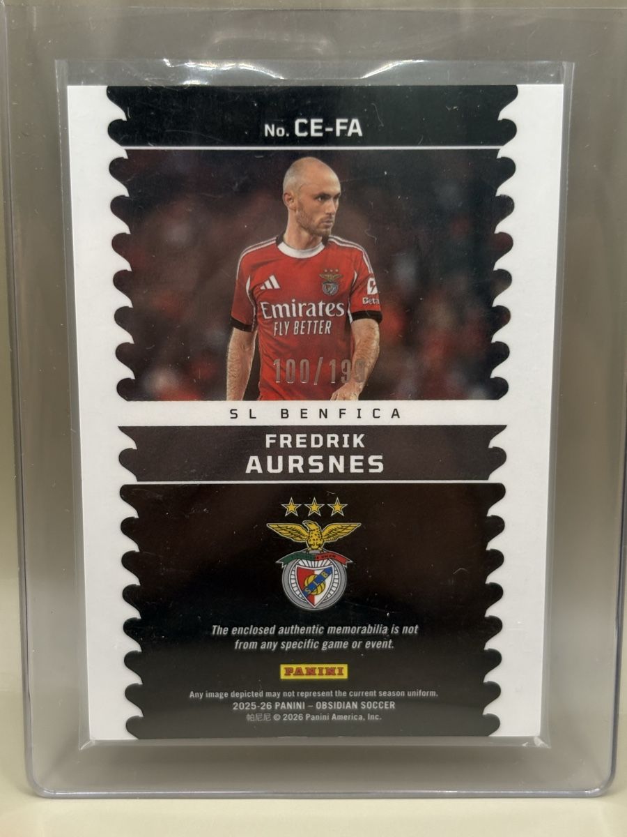 Panini Carte collezionabili: Panini Obsidian Patch - Frederik Aursnes – Nuovo (secondo la descrizione) da Oberbuchsiten venduto da Bananefrappe93 1
