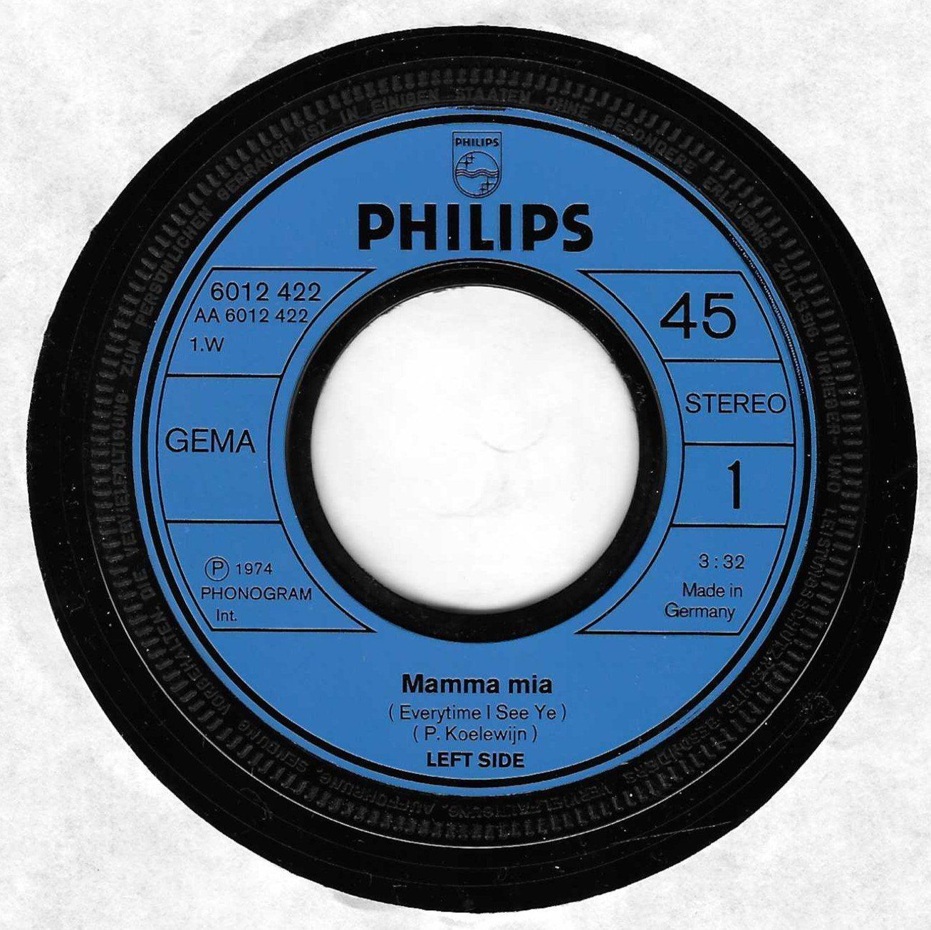 Dischi in vinile: LEFT SIDE  -  MAMMA MIA  + 1 – Usato da Bex venduto da Giorgiob 2