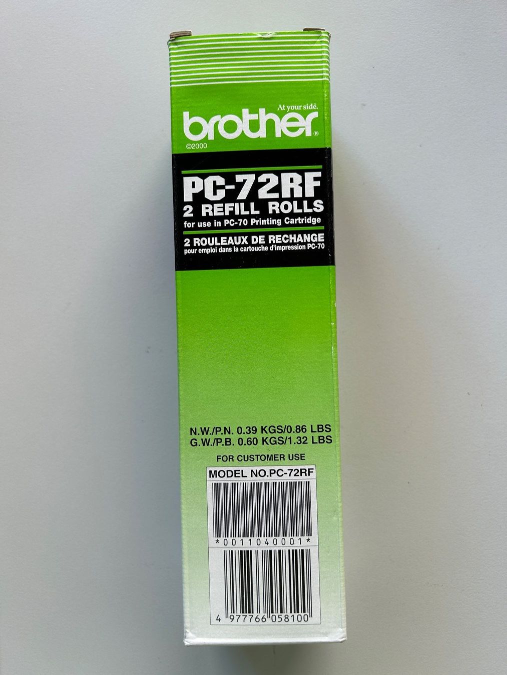 Brother Faxgeräte: Brother PC-72RF 2 refill rolls neu ungebraucht – Neu und originalverpackt aus Schönenberg ZH von Bestucanget