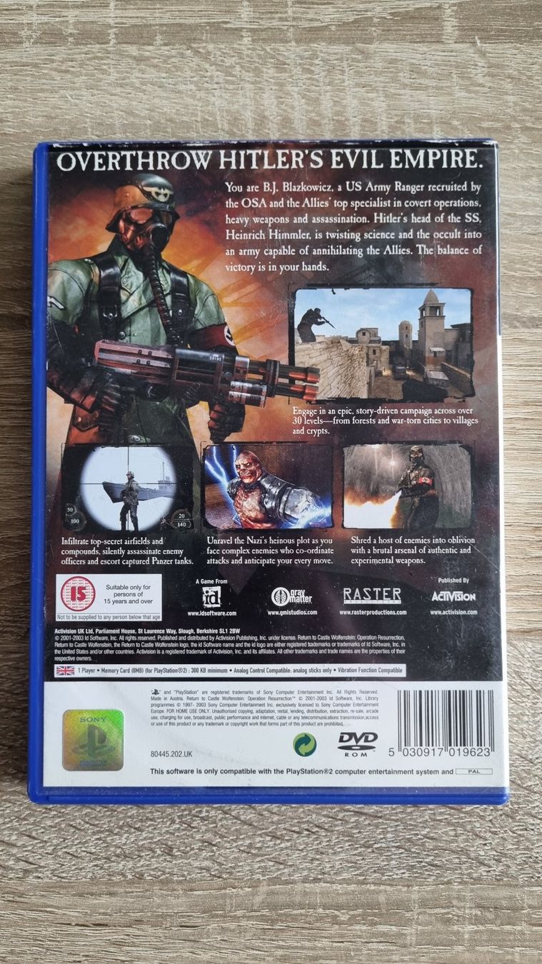Giochi: Return to Castle Wolfenstein PS2 – Usato da Hagenbuch ZH venduto da lecterr55 2