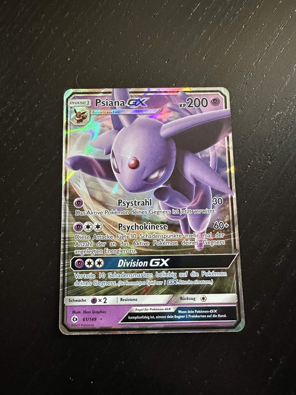 Pokémon Sammelbilder & Trading cards: Pokemon Psiana GX Sun Moon GER – Gebraucht aus Winterthur von vit_9bcg