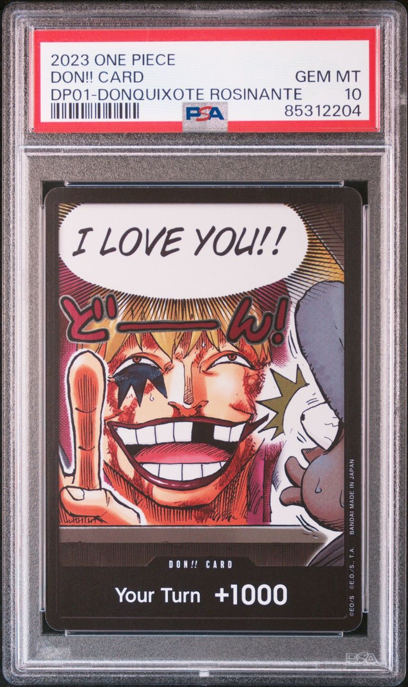 Bandai Carte collezionabili: One Piece PSA 10 DON!! Rosinante Corazon DP01 – Usato da Basel venduto da BT-WS1256
