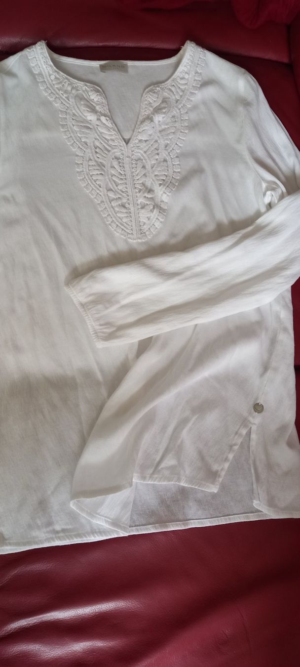 Camicette: Milano Italy  Bluse weiss, Gr.38 – Nuovo (secondo la descrizione) da regensdorf venduto da nacobra 3