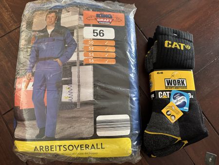 Arbeits Overall 56 plus Socken