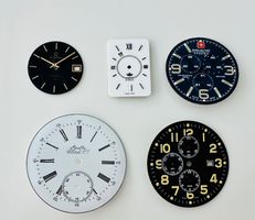 LOT DE 5 CADRANS DONT ETERNA / MARVIN / HANOWA / AUTRES