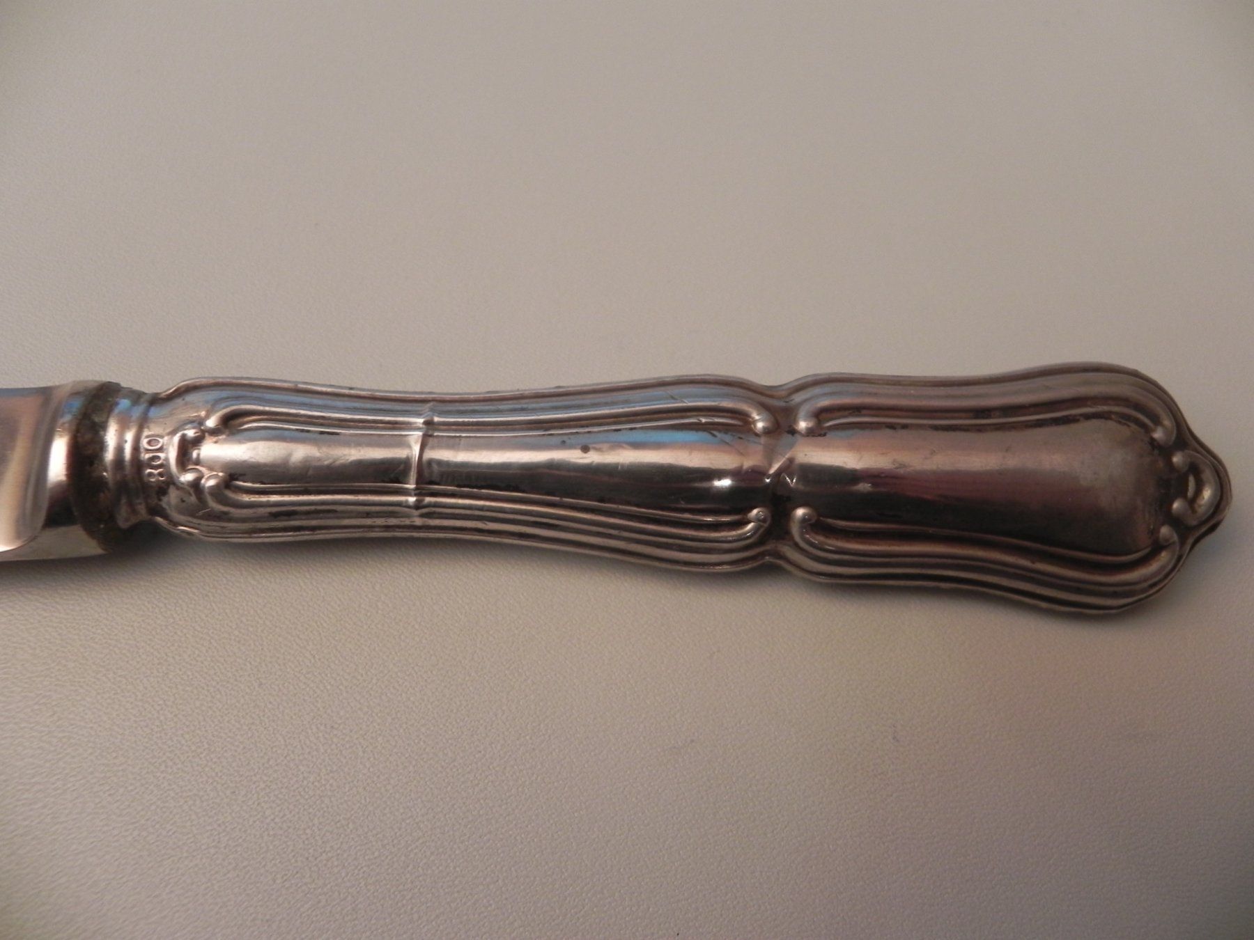 Posate: altes 800er Silber-Kuchenmesser / Messer – Usato da Minusio venduto da Lory64 5
