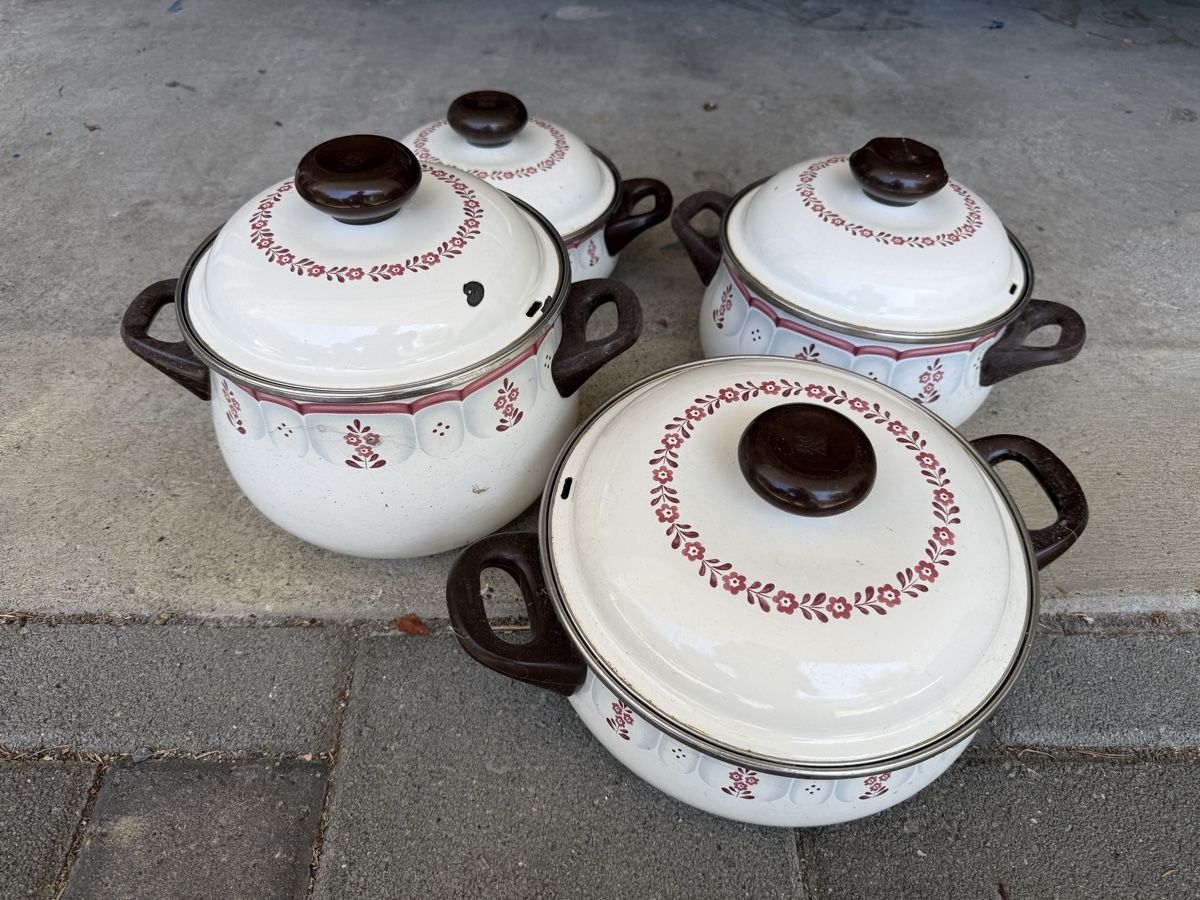 WMF Pentole: Topfset Emaille WMF Stahl-Emaille 4-teilig gebraucht – Usato da Affoltern am Albis venduto da jonas1009 1