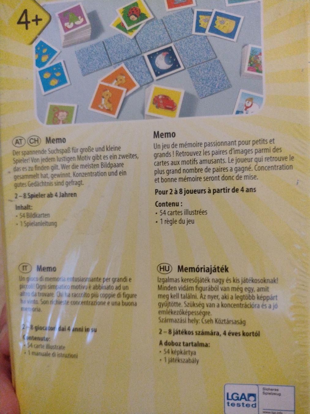 Giochi: Kids Memo Matching Game 4+ – Nuovo e nell'imballaggio originale da Zürich venduto da cat_9cvz 1