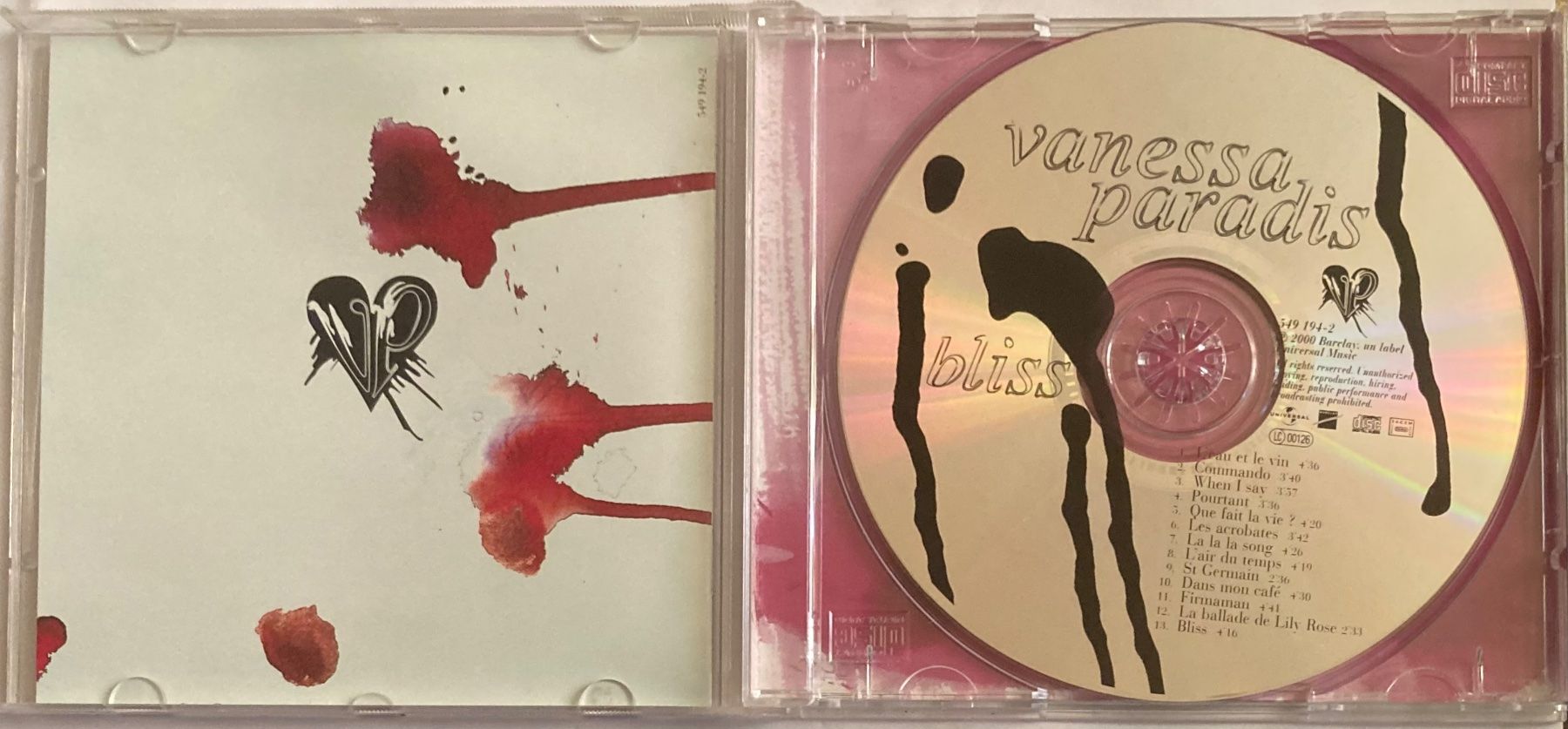 CD: VANESSA PARADIS - BLISS – Usato da Poliez-Pittet venduto da Newtown-Records 2