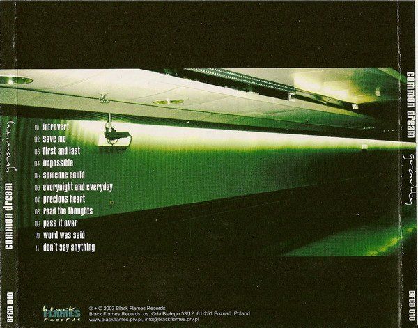 CD: Common Dream - Gravity – Usato da Uzwil venduto da visions77 1