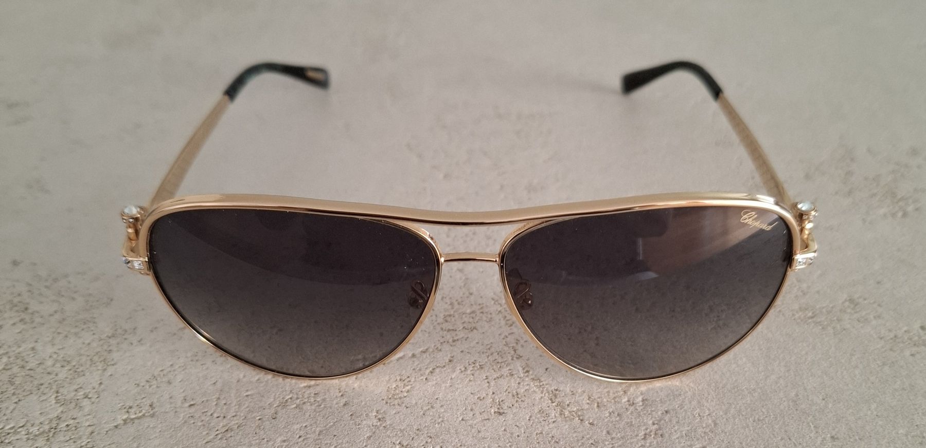 Chopard Brillen & Gläser: Sonnenbrille Chopard Pilotenbrille goldfarben "neu" – Neu und originalverpackt aus Schmerikon von DOMM13 2