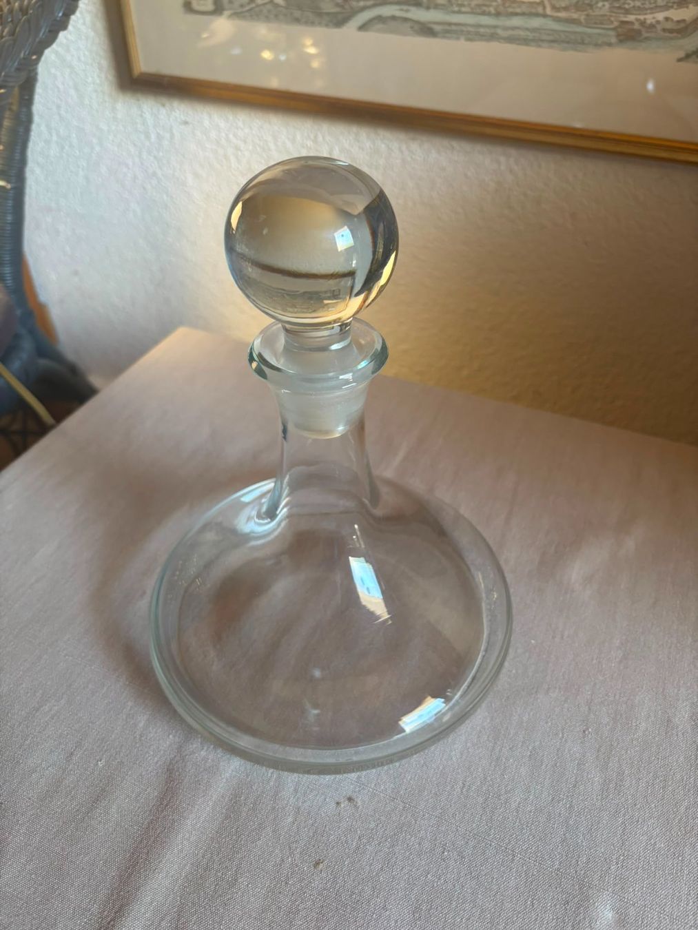 Carafes: Karaffe Kristallglas rund mit Stopfen gebraucht – D'occasion à Luzern par son_npf7 1