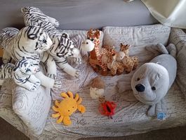 Peluches animaux divers neuves