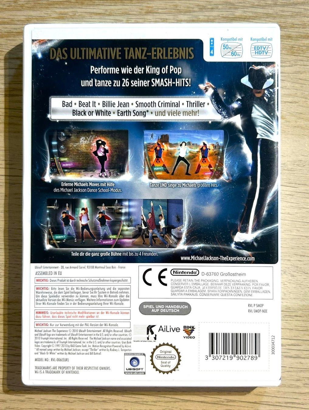 Nintendo Giochi: Michael Jackson The Experience Nintendo Wii – Usato da St. Gallen venduto da Alpine.Arcade 1