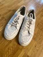 Leandro Lopes low Sneaker Schuhe Leder Weiss Leather Gr. 45
