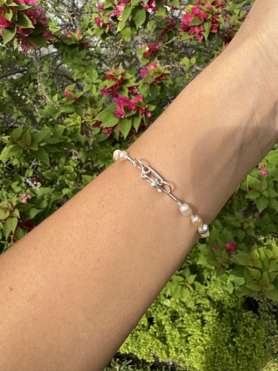 Bracciali & Braccialetti: Genuine Pearls and Silver Bracelet, 950 Silver – Usato da Zürich venduto da olalinda 3