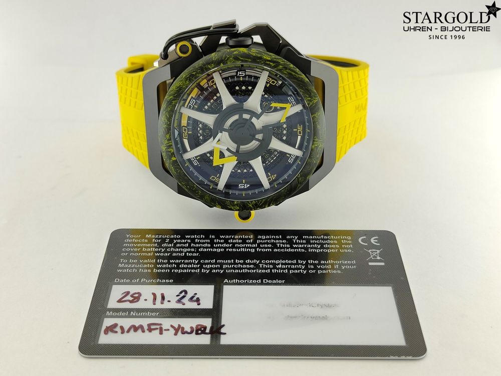 Mazzucato Herrenuhr Mit Kautschukarmband Mazzucato RIM Sport F1