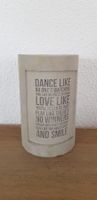 ☼ Beton mit Spruch ☼