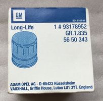 Opel 93178952 56 50 343 Filtre à huile Oil Filter Ölfilter