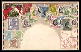 Briefmarken von Hongkong, Landkarte von 
