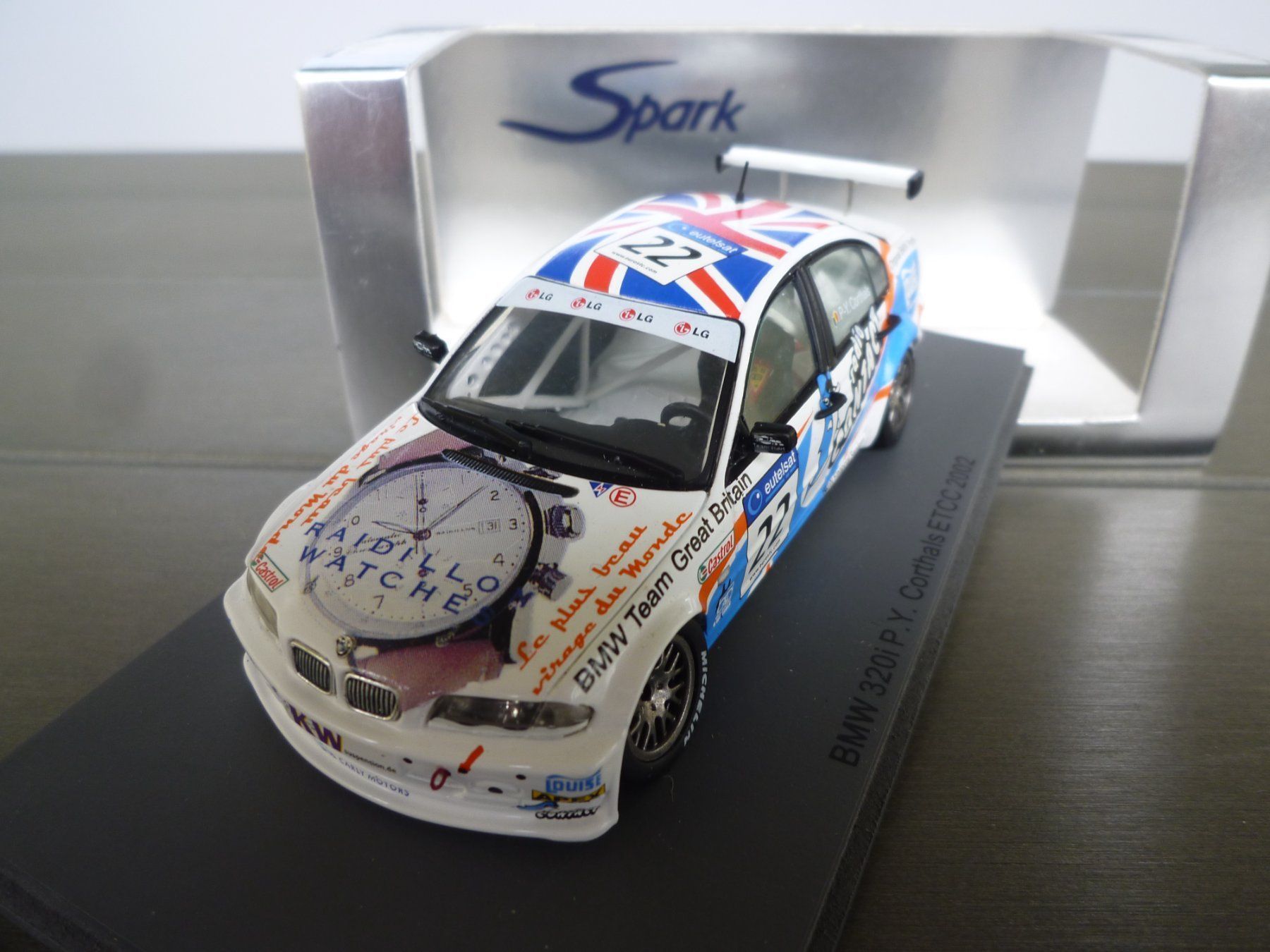 BMW Modellini d'auto: BMW 320i (ETCC 2002) – Nuovo e nell'imballaggio originale da Flawil venduto da Imperiosud 2