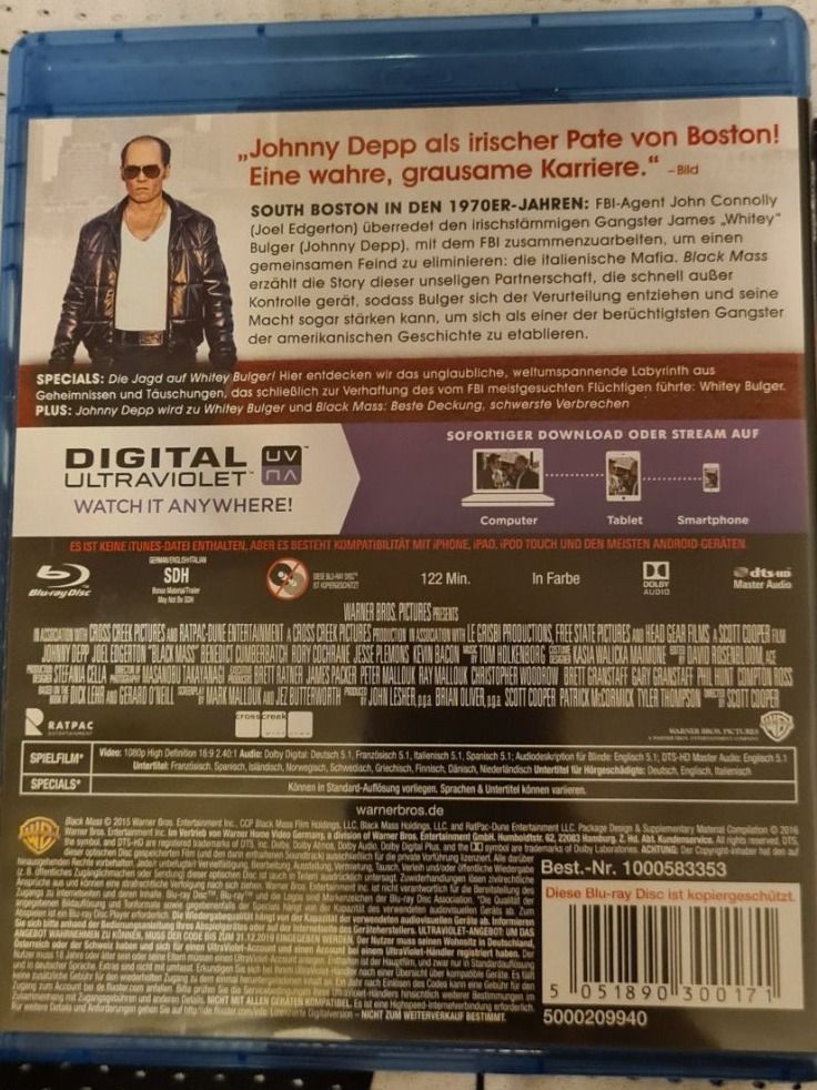 Alle DVDs: Black Mass – Neu (gemäss Beschreibung) aus Oberkirch LU von ThE_CoLLecTor666 1