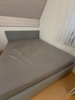 Bett mit Bettkasten grau 160x200cm guter Zustand
